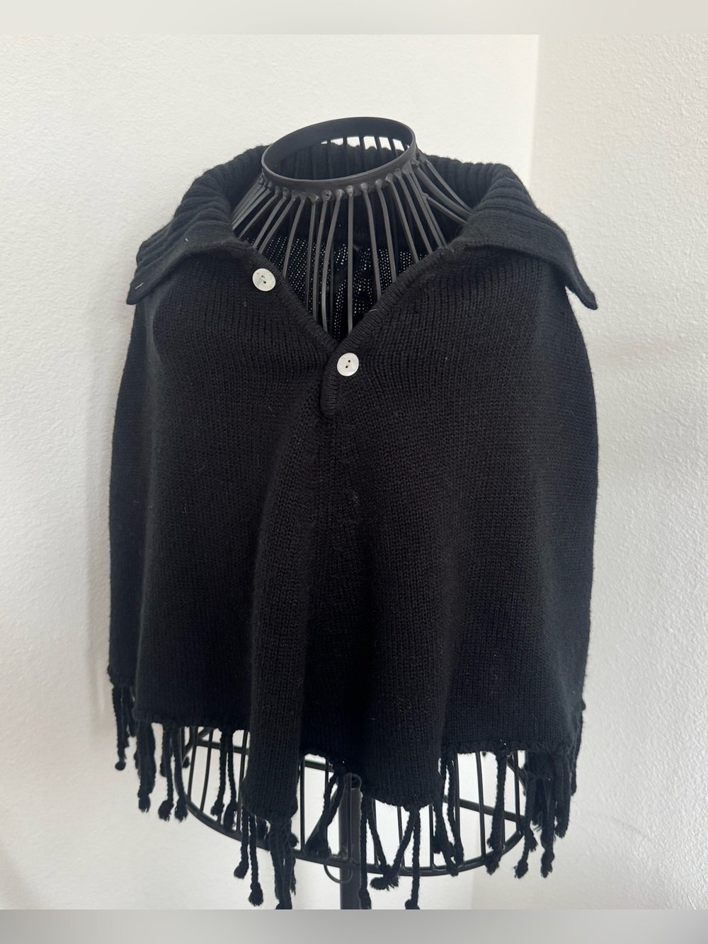 Whimsigoth Black Poncho